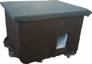 Ocieplana buda domek dla kota 60x50x35