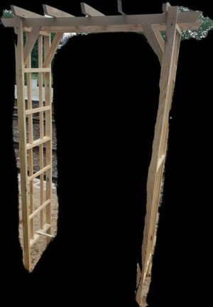 Pergola ogrodowa drewniana 130x200x30