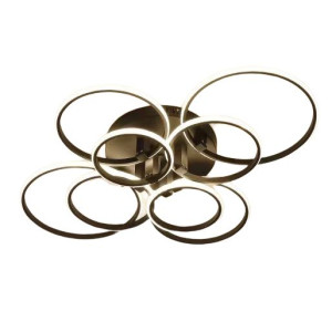 Lampa Sufitowa Plafon Nowoczesny Czarny Led Pilot