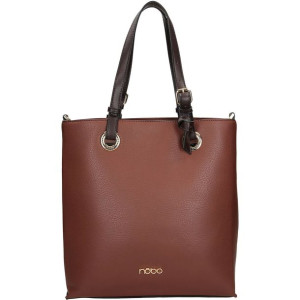 Brązowa Shopper Torebka Damska Nobo L4011