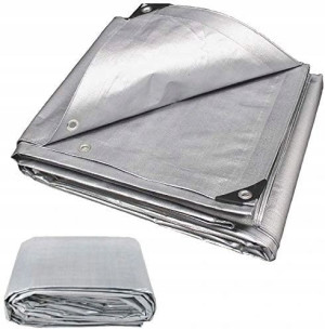 Plandeka SREBRNA 3X5 GRUBA MOCNA 160g  5X3