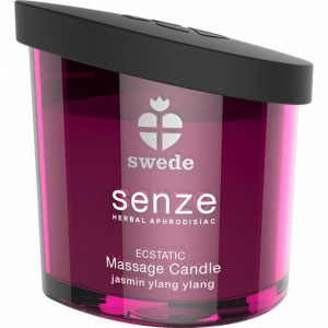 Świeca do masażu - Swede Senze Ecstatic Jasmine Ylang Ylang 50 ml