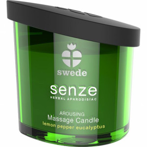 Świeca do masażu - Swede Senze Arousing Lemon Pepper Eucalyptus 50 ml