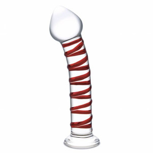 Szklane dildo - Glas Mr. Swirly Dildo 20,3 cm
