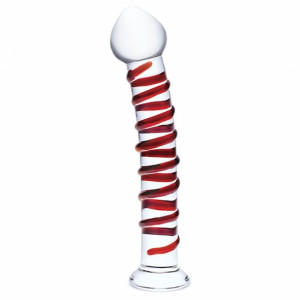 Szklane dildo - Glas Mr. Swirly Dildo 25,5 cm