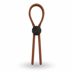 Pierścień erekcyjny - Velv Or Rooster Ragnar Lasso Design Cock Ring Brown