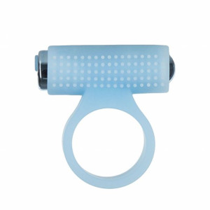 Pierścień wibrujący - PowerBullet Cosmic Cock Ring Glow in the Dark Blue