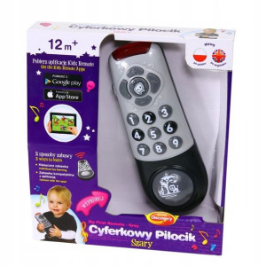 Cyferkowy Pilot TV Pilocik Szary mówi Dumel