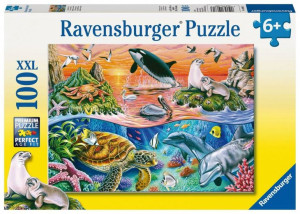 Ravensburger Puzzle 100 El Xxl Piękny Ocean