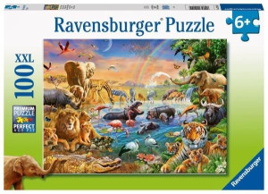 Ravensburger Puzzle 100el Xxl Studnia W Dżungli