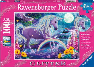 Ravensburger Puzzle 100 El Brokatowy Jednorożec