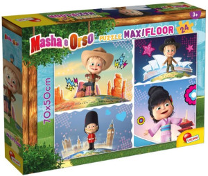 Lisciani Puzzle 24 El Maxi Masza I Niedźwiedź
