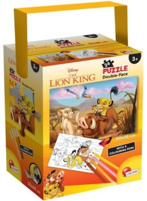 Lisciani Puzzle Dwustronne 24el Tuba Król Lew