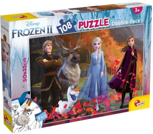 Lisciani Puzzle Dwustronne 108el Kraina Lodu