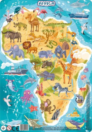 Dodo Puzzle Ramkowe Afryka