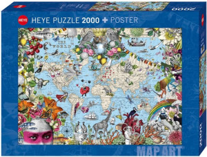 Heye Puzzle 2000el Dziwny Świat
