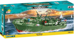 Cobi 4825 Wwii Łódź Patrolowa Torpedo Boat Pt-109
