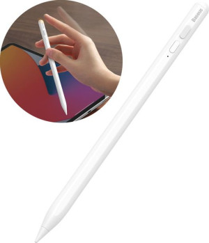Rysik pojemnościowy Baseus do iPad biały + kabel USB-C 3A 0.3m