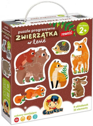 Czuczu Puzzle Progresywne Zwierzęta W Lesie