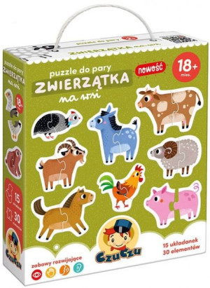 Czuczu Puzzle Do Pary Zwierzęta Na Wsi