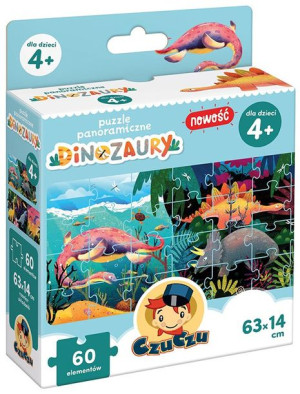 Czuczu Puzzle 60el Panoramiczne Dinozaury