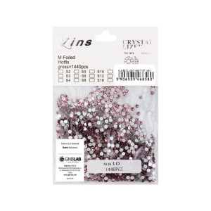 Cyrkonie do paznokci szklane SS10 Light Ametyst 1440 szt paczka