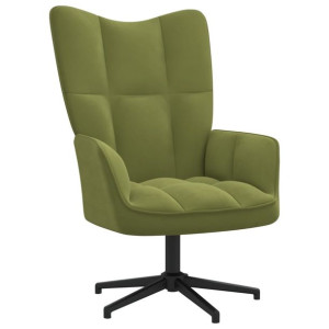 Fotel, jasnozielony, obity aksamitem