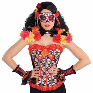 Zestaw Los Muertos Naramienniki Halloween Kwiaty