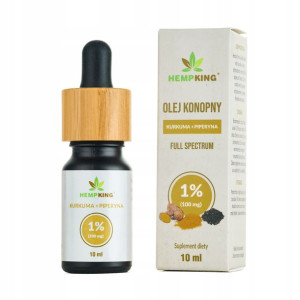 Hempking Olejek konopny 1% CBD Pieprz i Kurkuma
