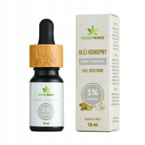 Hempking Olejek konopny 1% CBD Imbir i Czosnek