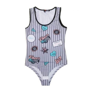 Body Z Nadrukiem - Szare - Xbody1sz