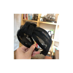 Opaska turban z materiału koronkowa pin up O337CZ
