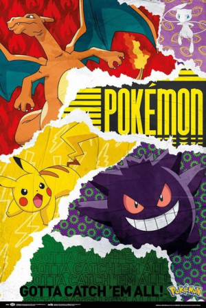 Plakat Pokemon Pikachu Charizard 61x91,5cm
