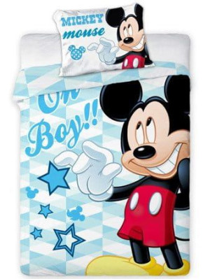 Pościel niemowlęca 100x135 + 40x60 Myszka MICKEY MOUSE