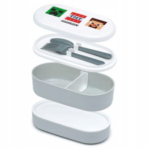 Minecraft postacie śniadaniówka 2w1 lunchbox