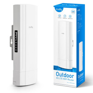 Zewnętrzny router WiFi4 na kartę sim 4G LTE IP65 PoE Cudy LT_300_OD