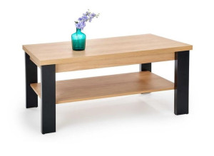 Prostokątna ława kawowa w stylu loft hikora