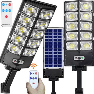 Lampa Solarna 1000w Czujnik Zmierzchu Ruchu +pilot