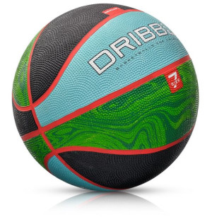 Piłka koszykowa Meteor Dribble 7 nieb/ziel 07093