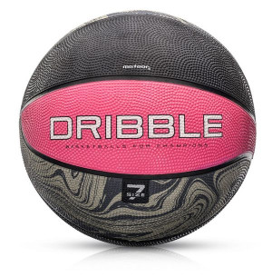 Piłka koszykowa Meteor Dribble 7 różowa 07092