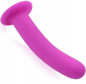 Silikonowe Dildo Smukła Prosta Pałka Z Przyssawką