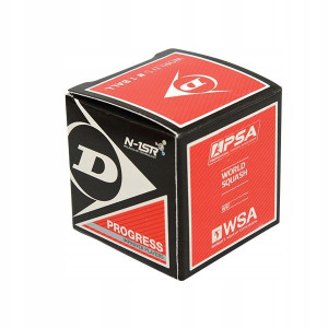Piłka Do Squasha Dunlop Progress 1 Kropka Czerwona
