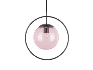 Lampa wisząca ROUND FRAMED różowa