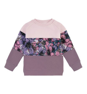 Bluza dresowa 3 kolory Fioletowe kwiaty 110