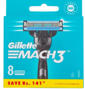 Gillette Mach3 Wkłady Ostrza Wymienne 8szt