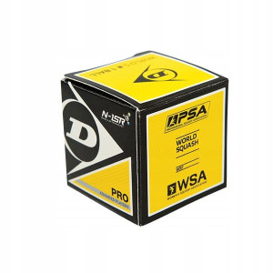 Piłka Do Squasha Dunlop Pro (2 Kropki Żółte)