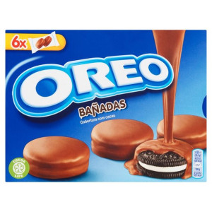 Oreo Ciastka kakaowe z nadzieniem waniliowe oblane polewą kakaową 246 g