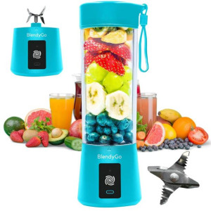 Blender bezprzewodowy do koktajli i smoothie 400 ml Niebieski 250 W - Blend