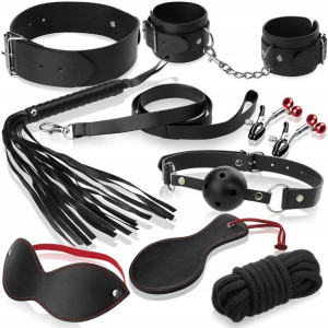 Duży Skórzany Zestaw Sex Gadżetów Bdsm Bondage