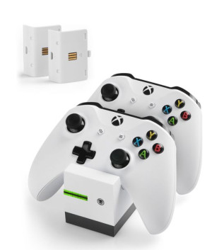 snakebyte Twin:Charge X podwójna stacja ładująca Xbox One biała